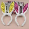 LED Light Luminous Sequin Rabbit Ears Flashing Bunny Ears Headdress Head Hair Band Hoop Toy Kid Birthday Party Supplies ZA4599