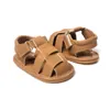 Estate Bambini Neonate Ragazzo Mocassini da spiaggia Sandalo in pelle Scarpe da primo camminatore Infantile Prewalker Scarpe da bambino Calzature per bambini Baby First Wal