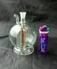 Wholesale free shipping Tatu round glass Hookah / glass bong / glass pipe, within six claw filtered Gift accessories