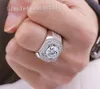 Victoria Wieck Pave setting Vintage Jewelry 10kt white gold filled Topaz Simulated Diamond Wedding Engagemet Rings for men GIFT Si3093