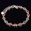 Groothandel Retail Fashion Fine White / Rose / Green / Blue Fire Opal Armband 925 Verzilverd Sieraden BDS1513002