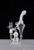 Folwer folwer mais novo branco pequeno bong mini cano de água glass bong bong min plataformas de óleo com 14 mm de junta macho