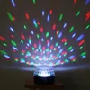 DHL Free shipping new arrival Voice-activated RGB LED Crystal Magic Ball laser DJ party Stage Lighting bulb Effect mini stage light lamp 10