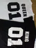 New Family King Queen 01 Camisa estampada 100 Camiseta de algod￳n Madre e Hija Hijo Hijo PROMENTO Princesa Pr￭ncipe Sets Parentchild85747599