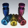 Blau grün gold orange rot Domeless GR2 Titannagel 6 in 1 Gelenk 18,8 mm und 14,4 mm und 10 mm für Glasbongs