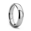 White Tungsten Carbide Trouwring Engagement Bands Vintage Mens Dames 2, 3, 4, 5, 6mm Hoge Poolse Dome Wedding Band Mode-sieraden