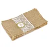 New Design 100Pcs Lot Burlap Cutlery Holder Vintage Shabby Chic Jute Lace Tableware Pouch Packaging Fork &Knife Pocket Home Texti270z