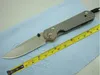 Chris Reeve Small Sebenza 21 스타일 D2 stonewashed Blade TC4 TITANIUM Sunstreaker 핸들 접이식 포켓 나이프 캠핑 EDC Gear