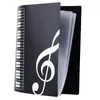 Porte de dossier de fichiers de feuilles de musique Plastique A4 taille 40 POCHETS BLACK7462013