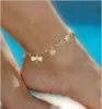 Sandali a piedi nudi economici per scarpe da sposa Sandel Cavigliera Catena Hotest Stretch Gold Toe Ring Perline Matrimonio Sposa Gioielli damigella d'onore Piede