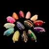 Wysokiej Jakości Cute Small Shell Jewelry Zip Torby Opakowania Jedwab Brocade Monety Torebka Studka Cukierki Prezent Bag Wedding Party Favor 20 sztuk / partia