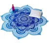Beach Blanket indiano Lotus rotonda Tapestry Yoga Mat Dorm Hippy Boho Beach Pad 3 colori di trasporto