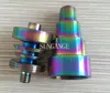 Anodized rainbowl 6 IN 1 Titanium Nails domeless gr 2 colorful titanium 10/14/19mm Male Female With Nitriding Treatment Color Wont Vanish