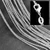 Großhandel 10 teile / los Neue 925 Silber 1,2mm O-Kette Halskette Anhänger Mode Thin Kette Herz Frauen Schmuck Für Schmuck Fundungen Zubehör DIY Lieferungen