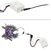 Xmas Lights 12mm WS2811 LED Pixel Light DC 5V Waterproof Module Lampara Dream Color 24 Keys Remote Controller Power Supply Ada2182216