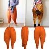 Pantalon de poulet frit 2017 European Capris pantalon de designer grande taille dames pantalon lâche mode élastique poulet sarouel lin pantalon pour les femmes