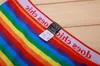 Nowy projekt Rainbow Striped Gay Pride Bokerze Bokserki LGBT 100% bawełniane miękkie bokserki dla mężczyzn 4 rozmiary M-2XL299O