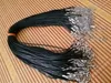DIY Schmuck Zubehör Fitting 100 Stück schwarz 1,5/2 mm Wachs Seil Halskette Schnur für DIY Handwerk Schmuck 18''