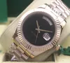 Darmowa Wysyłka Najwyższej Jakości Data Data 18 K Rose Gold Black Onyx Black Dial 118208 Automatyczne maszyny męskie Zegarek Męskie zegarki