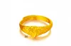 Vendita online moda anello placcato oro 24k da donna 10 pezzi molto stile misto, anelli placcati oro giallo cavo sezione drago DFMKR1