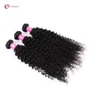 Wholesale 10bundles/lot 7A Virgin Brazilian Afro Curly Wave Hair Weaves 1B Natural Black Human Remy Hair Weft For Black Women Forawme