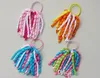 Tjej O A-Korker Ponytail Olika Färg Korker Ribbons Streamers Hårbågar Med Elastisk Corker Curly Ribbon Hair Clip 60pcs