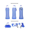 Botellas de agua plegables 2016 500 ml Bebida plegable ecológica Agua Silicona Viajes Deporte Bebidas plegables flexibles Plegables 4 colores