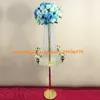 Hot sale 90cm unbrella-type silver and gold wedding flower stand, wedding decoration centerpieces,table flower stand decortaion