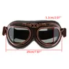 Óculos de proteção para motocicleta Óculos Vintage Motocross Clássico Retro Aviator Pilot Cruiser Steampunk ATV Bike Proteção UV Copper240P