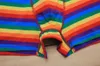 Nowy projekt Rainbow Striped Gay Pride Bokerze Bokserki LGBT 100% bawełniane miękkie bokserki dla mężczyzn 4 rozmiary M-2XL299O