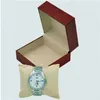 Modeklocka Faux Leather Watch Box med kudde Package Case Titta på smycken förvaring Presentlåda4068342