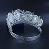 Miss Beauty Crowns For Pageant Contest Scaffali temporanei personalizzati privati Cerchi rotondi Diademi nuziali da sposa Miscelazione di pietre rosse Mo2288935591