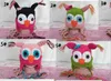 Winter Hot Sales Baby Hand Breiming Owls Hoed Gebreide Hoed Kinderkappen 11 Kleur Haakhoeden Voor Kinderen Jongen en Meisje Hoed Gratis verzending