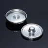 Många stilar Metalllegering 18mm / 12mm Noosa Ginger Snap Button Base Pendant Smycken Resultat Tillbehör till DIY Button Armband Halsband