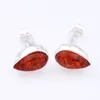 10 Pcs FashionTeardrop Amber Stud Earring Silver Plated 925 New Gorgeous For Woman Mexican Stud Earring Hot Sell Free Shipping