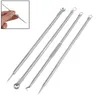 4 IN 1 Hot Silver Nobby Pimple Blemish Comedone Acne Remover Needle Tool Blackhead Remover Needle Kit blackhead remover Pimple