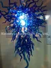 Lamp Hoge Kwaliteit Blauwe Kroonluchters CE / UL LED Licht Ontwerp Woondecoratie Murano Glas Kroonluchter Hanglampen