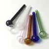 7 Farben Pyrex-Ölbrennerrohr zum Rauchen billige Handrohre dickes Glas Ölbrennerrohre 10 cm Mini-Glasrohr kostenloser Versand