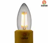 Dimble E14 E12 E27 Filament LED -lampa 220V 110V 2W 4W 6W LED Edison Bulb Glass Dimning Filament Candle Lamps Julbelysning