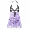 Abbigliamento erotico caldo Lingerie sexy da donna Abito da notte trasparente Lingerie erotica calda sexy Bambolette in pizzo Costumi sexy