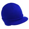 Unisex Tepe Mıhtılı Knited Visor Manşet Beanies Şapka Kış Kış Sıcak Yün Tığ Şapkaları Açık Kayak Kar Kapakları251p