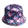 Atacado-18 cor de verão fantasia galáxia estrela balde chapéus para homens mulheres panamam chapéu de pesca ao ar livre sol largo brim