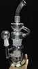 2023 facebook hot Hitman hookahs Glass bubbler toro bong with smokey accent Glass Vapor Rigs Oil rig Glass Recycler water pipes with 18.8mm joint