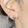 fashion women's stud earrings fox head wholesale zinc alloy earring ssilver plated women