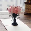 Pot de fleurs 3D pliable, 30 pièces, artisanat en papier Pop-Up découpé au Laser, artisanat de Festival, cadeaux de fête de vœux, carte postale ZA1251