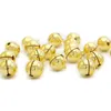 1000 pcs 6mm Gold plated Jingle Bell Dangle Charms With Loop Small Bells Fit Festival Jewelry Pendants charm beads4929332
