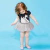 Wholesale INS babies clothes newborn baby one-piece romper dress swan infant giri's rompers toddler jumper suits