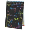 Großhandel - 1 stücke Scratch Note Black Pappe Kreative DIY Zeichnen Skizze Notizen für Kinder Spielzeug Notebook Schulbedarf (blau) 1
