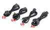 50st s nätsladden Kabelbordsmonitor Dator Universal 3 Prong EU UK US AU Cord 1.2m DHL Gratis frakt