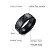 Quality vintage Black Titanium Ring for Men Wedding Titanium Rings Band New Punk Ring Jewelry N197203854